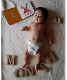 2ヶ月❤️ | ぬぎぬぎ💙新生児用おむつはこれで卒業です✨(その他)