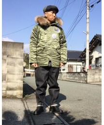 前閉めたった | ミリタリージャケット