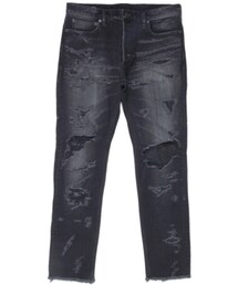 MINEDENIM | AW S.Slim STR Fullcrash 5pocket M 12(デニムパンツ)