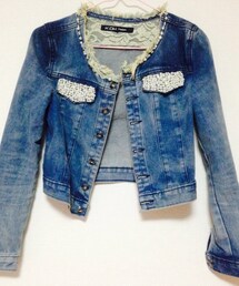 SHAKE SHAKE   | パール付きジージャン(デニムジャケット)
