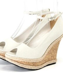 salus | プレーンプラットフォームウエッジサンダル(サンダル)