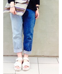 BEAMS BOY | SunnySideUp 2TONE DENIM(デニムパンツ)