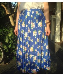 Ray BEAMS | 百褶碎花長裙(スカート)