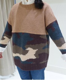 BEAMS BOY | 迷彩毛衣(その他トップス)