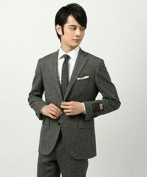 THE SUIT COMPANY | 【blazer's bank.com】ヘリンボーン柄ジャケット≪Fabric by MOON≫(テーラードジャケット)