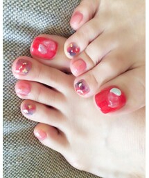 フットネイルしたよ💅セルフ💅だよ | その他