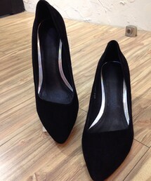 ladysbone | 羊京皮尖頭時尚手工水鑽高跟鞋(パンプス)