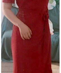 复古小红裙 | ワンピース