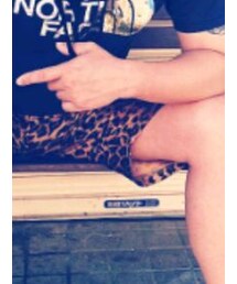 no brand | レオパード柄カーゴパンツ(カーゴパンツ)