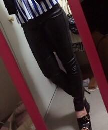 H&M | レザーのパンツ(その他パンツ)