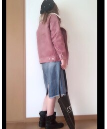 後ろ | ベレー帽はパールが散りばめられてて可愛いんです💕(その他)