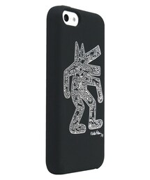 Keith Haring | キース ヘリング コレクション シリコンケース for iPhone5s / Dog・Black×White(スマホケース/カバー)