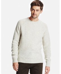 UNIQLO | ボイルドウールクルーネックセーター(ニット/セーター)