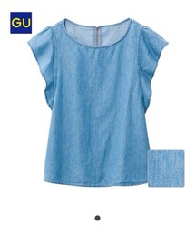 GU | フリルスリーブブラウス(シャツ/ブラウス)