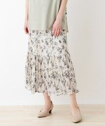 SHOO・LA・RUE | 花柄ティアードロングスカート(スカート)
