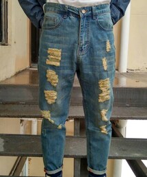 做旧牛仔裤(デニムパンツ)