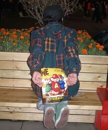 STUSSY拼格衬衫(シャツ/ブラウス)