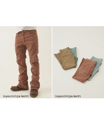 Inpaichthys kerri | Inpaichthys Kerriのフレアコーデュロイパンツ（モカレッド）(その他パンツ)