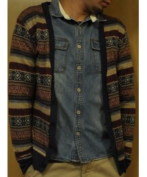 NANO universe | ジャガード　カーディガン(カーディガン/ボレロ)