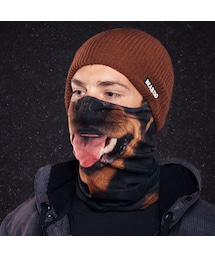 アニマル顔　スキーマスク（ロットワイラー犬 ）(ネックウォーマー/スヌード)