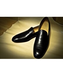 The Letters | クロコ型押し　レザースリッポン(ドレスシューズ)
