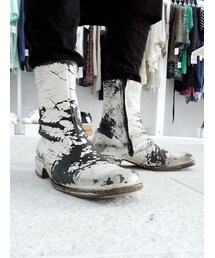 MARTIN MARGIELA | メゾンマルタンマルジェラ⑩のペンキブーツ(ブーツ)