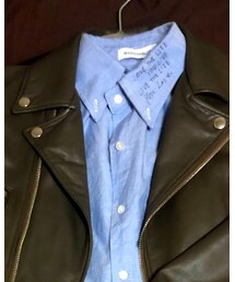 MADISON BLUE | message shirt.(シャツ/ブラウス)