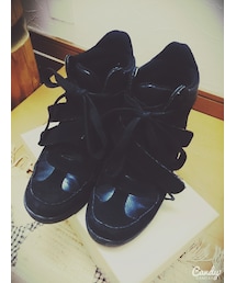 Durer | 黒インヒールシューズ(スニーカー)