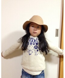 韓国子供服 | フエルトハット…ニットとどちらが良いかな？(ハット)