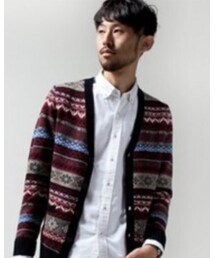 NANO universe | フェアアイルニットカーデ(カーディガン/ボレロ)