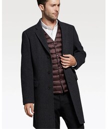 UNIQLO | ウールカシミヤチェスターコート  ダークグレー  Ｓ(チェスターコート)