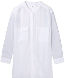 UNIQLO | White rayon blouse(シャツ/ブラウス)