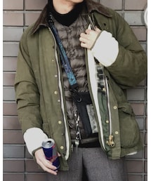 UNIQLO | ウルトラライトダウンベストのブラウン千鳥格子柄。いつも助けられています。(ベスト)