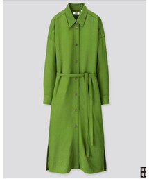 U | シャツワンピース