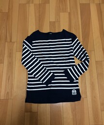 FIDELITY | ネイビーボーダーバスクシャツ(その他トップス)