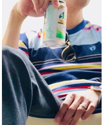 HANG TEN VINTAGE | WE GOで購入したハンテンのマルチカラーボーダーです。(Tシャツ/カットソー)