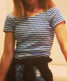 ZARA | ボーダーシャツ(Tシャツ/カットソー)