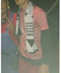 片貝花火Tシャツ(藍染)の「トップス(Tシャツ/カットソー)」