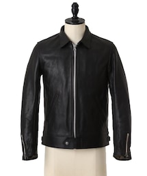 ADDICT CLOTHES | CENTER ZIP JACKET  -Horsehide-(ライダースジャケット)
