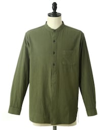 GOLD | CHAMBRAY BAND COLLAR PULLOVER SHIRT(トップス)