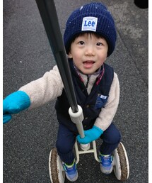 📸父しゃん、ゆちぃ(雪)～。 | その他