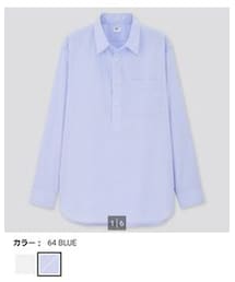 UNIQLO | エクストラファインコットンプルオーバーシャツ(シャツ/ブラウス)