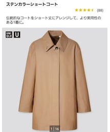 UNIQLO | ステンカラーショートコート(ステンカラーコート)