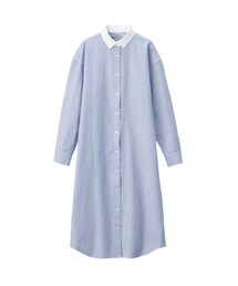 無印良品 | 新疆綿洗いざらしオックスシャツワンピース(シャツワンピース)
