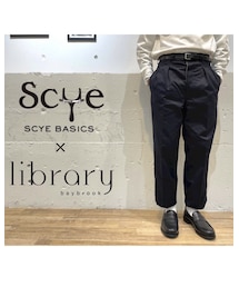 Scye | Exclusive Black Chino  French Army Pants﻿(チノパンツ)