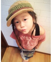 要ちゃんのお下がりのキャスケがブカブカ💦 | その他