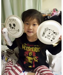 入院中、紙皿に絵を書いたよ | 当時は、まだまだ顔色悪し😩(その他)