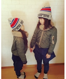 防寒重視で雪遊び中☃️着膨れ😂 | 無理矢理撮影(・ω≦) テヘペロ(その他)