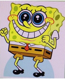 海綿寶寶 | 紙箱，圖片截取自網路(シャツ/ブラウス)