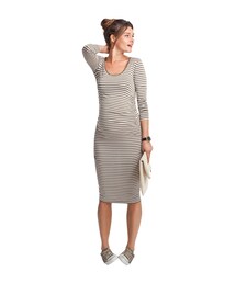 HAYFIELD STRIPED MATERNITY DRESS(ワンピース)